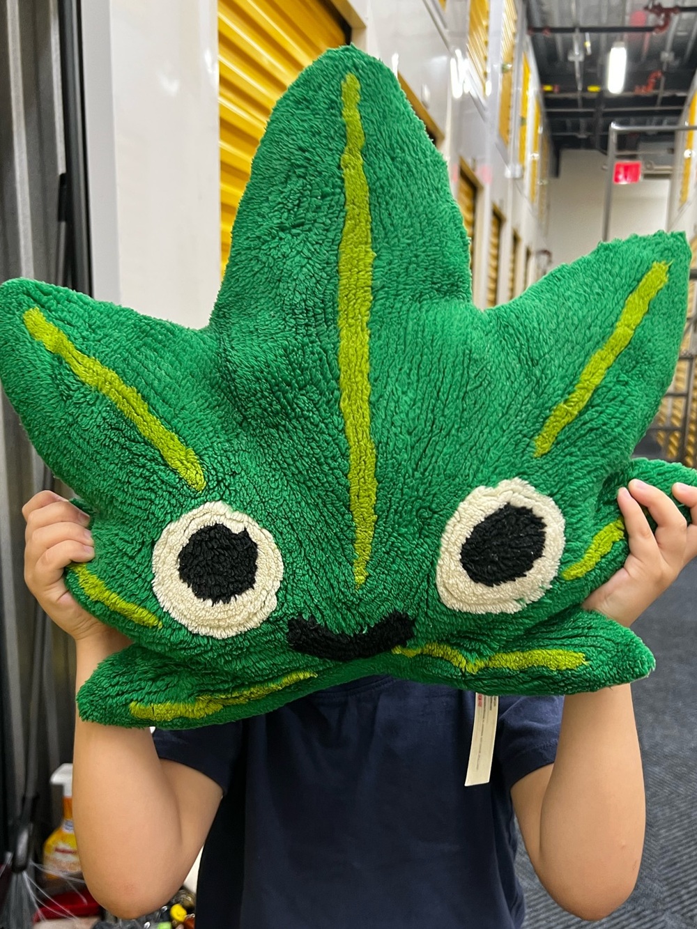 Cannabis shape pillow plushy